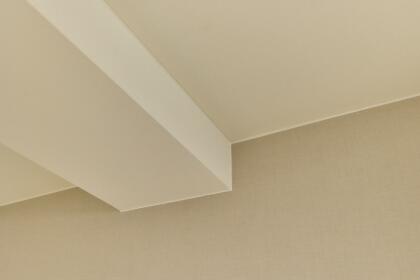 Blanco akoestische spanplafonds met geïntegreerde lichtplafonds