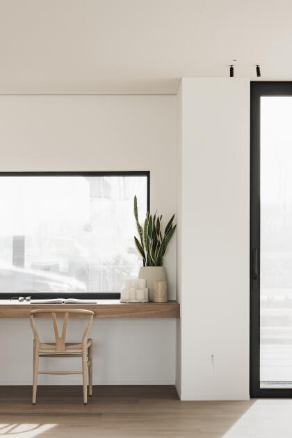 Akoestische spanplafonds high end interieur particulier Ieper