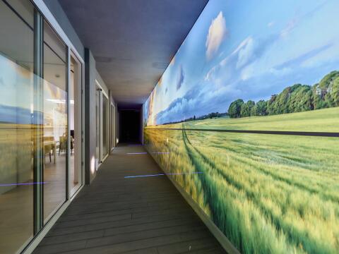 Mur lumineux imprimé pour salles de soins Prof Projects